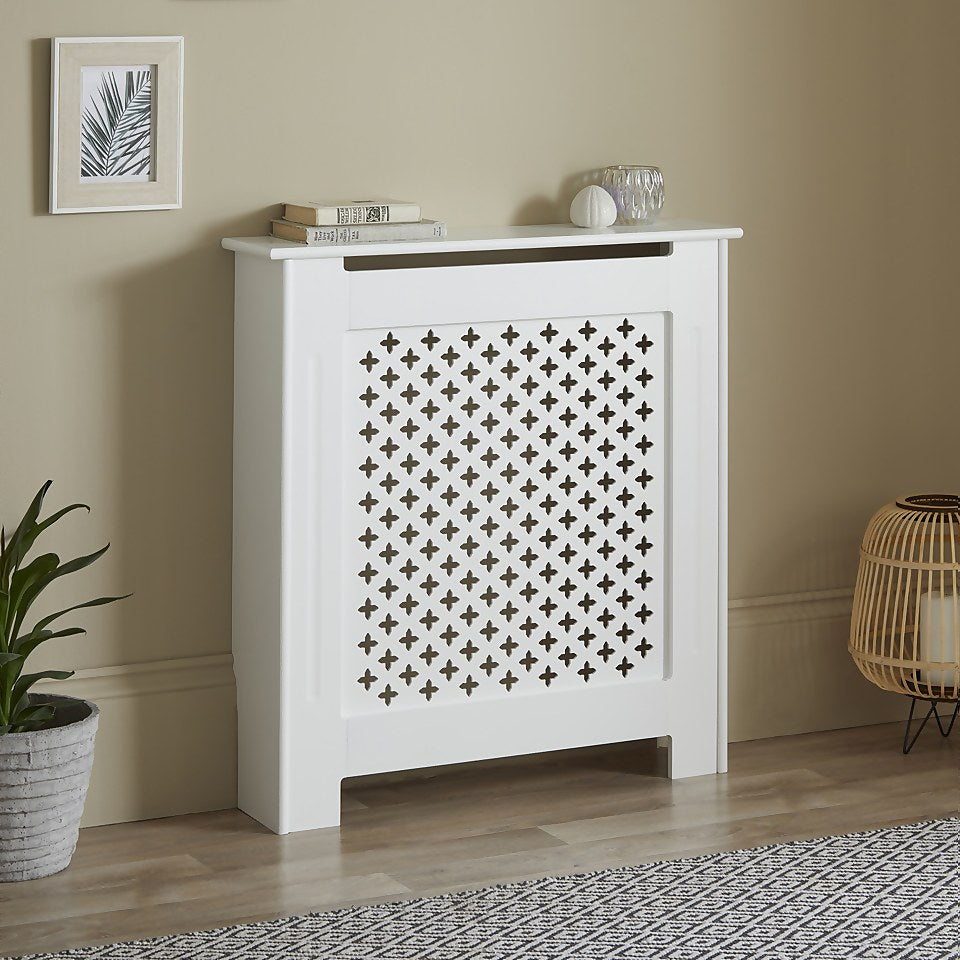 Lloyd Pascal Radiator Cover with Classic Style in White - Mini