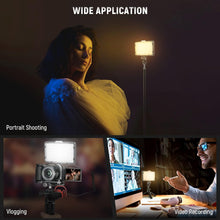 Load image into Gallery viewer, Neewer Dimmable 176 LED Video Light Lighting Kit: 176 LED Panel 3200-5600K, 2 Pieces Rechargeable Li-ion Battery, USB Charger and Portable Durable Case Compatible with Nikon, Sony DSLR Cameras
