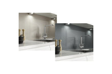 Load image into Gallery viewer, AluSplash Double-Sided Splashback Warm Grey &amp; Petrol Blue 600 x 800mm
