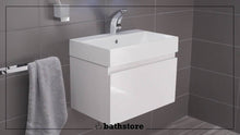 Load image into Gallery viewer, Mino 600mm Wall Hung Basin Unit - Gloss White ( Does not include the sink)
