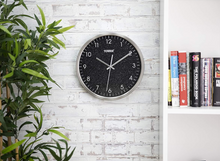 Load image into Gallery viewer, Tower Black Sparkle 30cm Wall Clock Glam Sparkle Hanging New Wall Clock 12 inch
