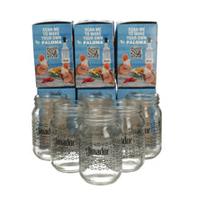 Load image into Gallery viewer, 6 X Jimador Mason Drinking Cocktail Jars, New and Boxed 14floz
