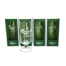 Load image into Gallery viewer, 4x New Style Carlsberg Pilsner Lager Beer Glasses : Pint  - NEW BOXED GIFT
