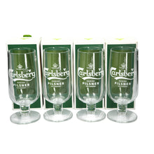 Load image into Gallery viewer, 4x New Style Carlsberg Pilsner Lager Beer Glasses : Pint  - NEW BOXED GIFT
