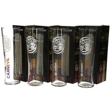 Load image into Gallery viewer, 4 x New Collectable Strongbow CARNEVIL/ Halloween Pint Glass WHITE FACE
