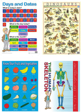 Load image into Gallery viewer, 20 Engaging Educational Posters  &amp; Colourful Wall Charts for Children Laminated TUBE 4
