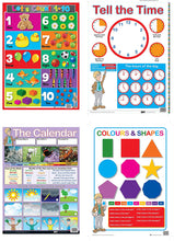 Load image into Gallery viewer, 20 Engaging Educational Posters  &amp; Colourful Wall Charts for Children Laminated TUBE 4
