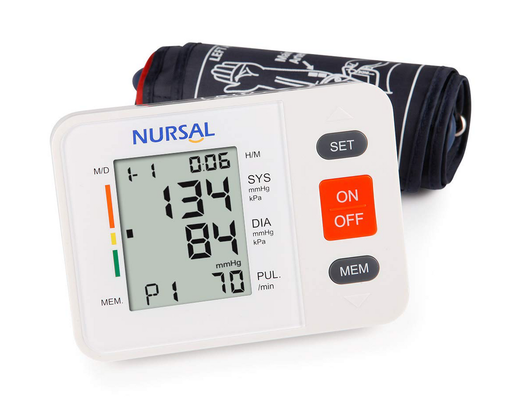 NURSAL UPPER ARM DIGITAL BLOOD PRESSURE MONITOR AUTOMATIC BLOOD PRESSURE MACHINE